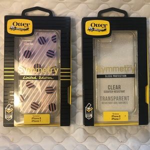 TWO Otter Box: Symmetry Series for IPhone 7 & 8 NWOT